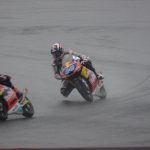 レース中のバイク